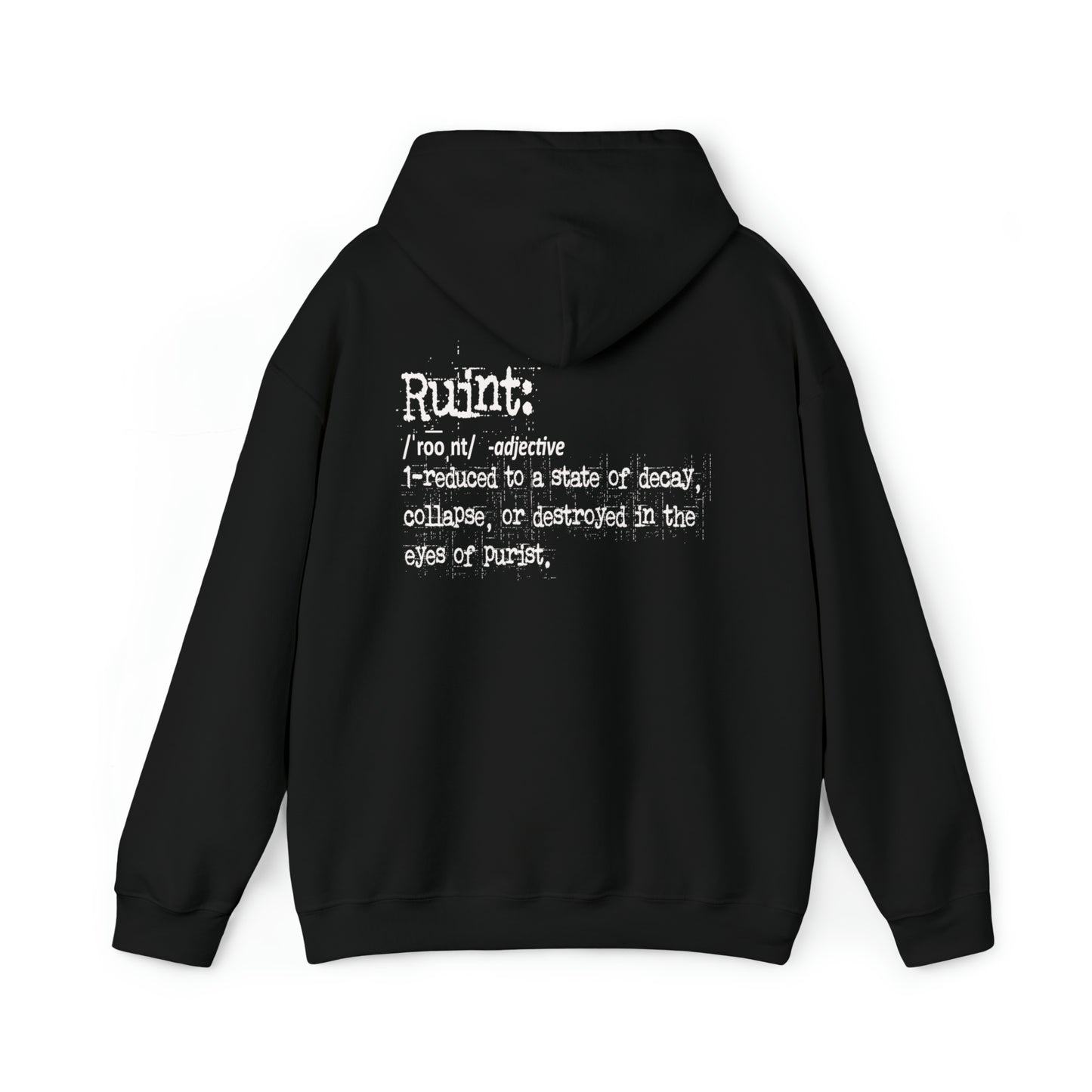 Ruint Defined Shield Hoodie (black unisex)